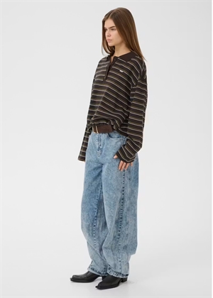 Pilova ls bluse Ganache Striped Gestuz 